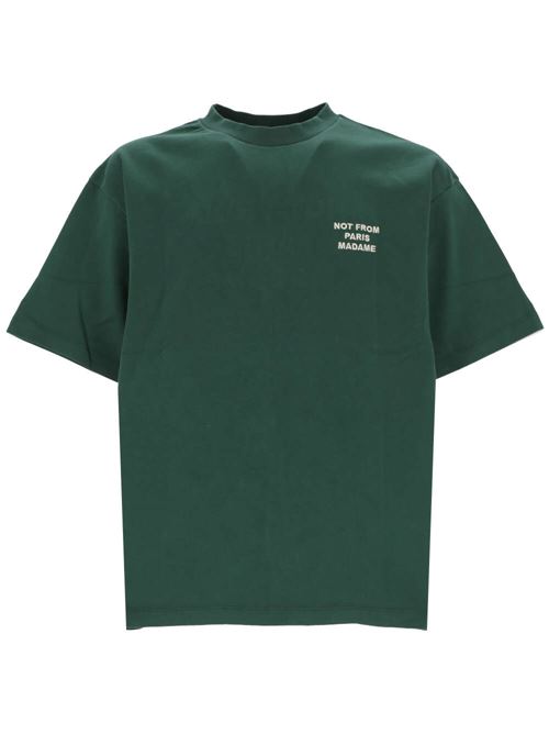 T-shirt verde in cotone DRÔLE DE MONSIEUR | TS190CO002FGN